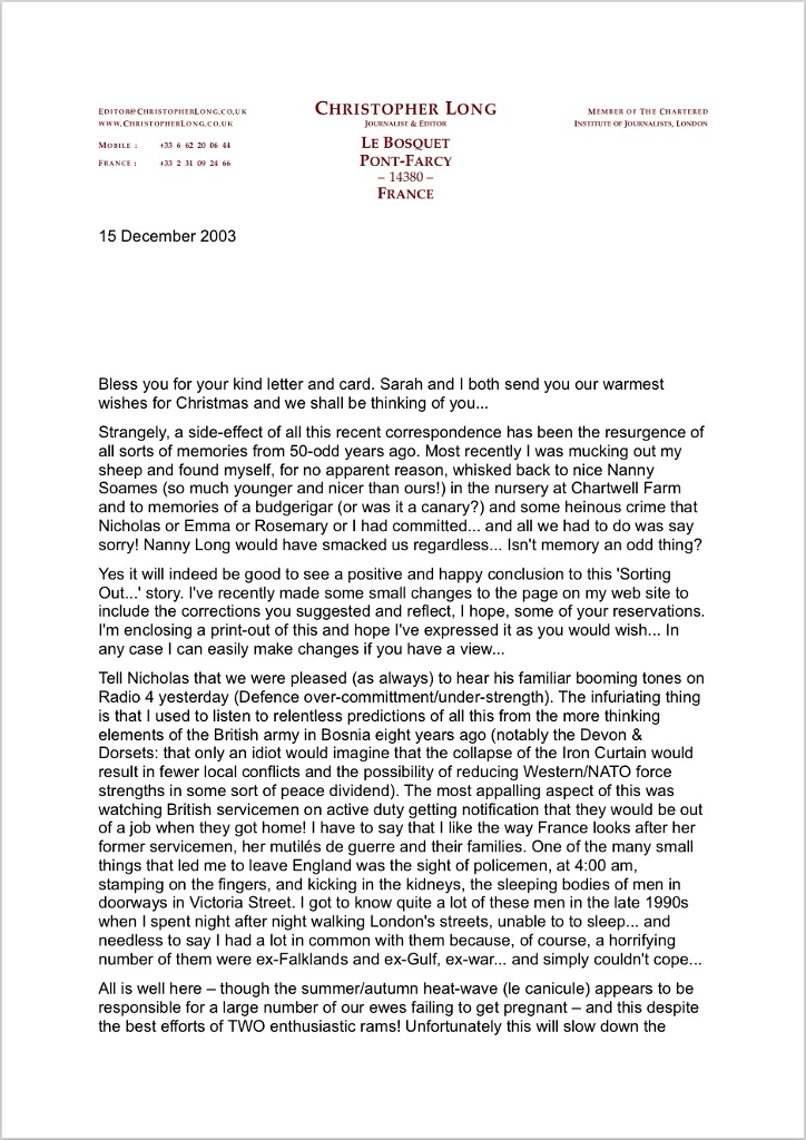 20031215 LETTER FROM CAL TO MARY SOAMES 01.jpg
